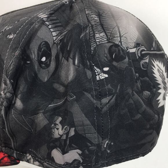 Marvel Comics Deadpool Snapback Trucker Hat Cap - Picture 10 of 15